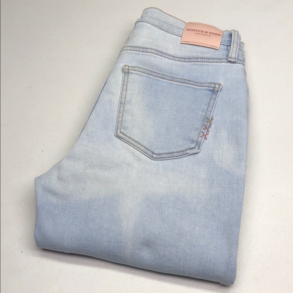 LIKE NEW SCOTCH & SODA LIGHTWASH STRAIGHT CROP JEANS 6/28x27 ⭐️